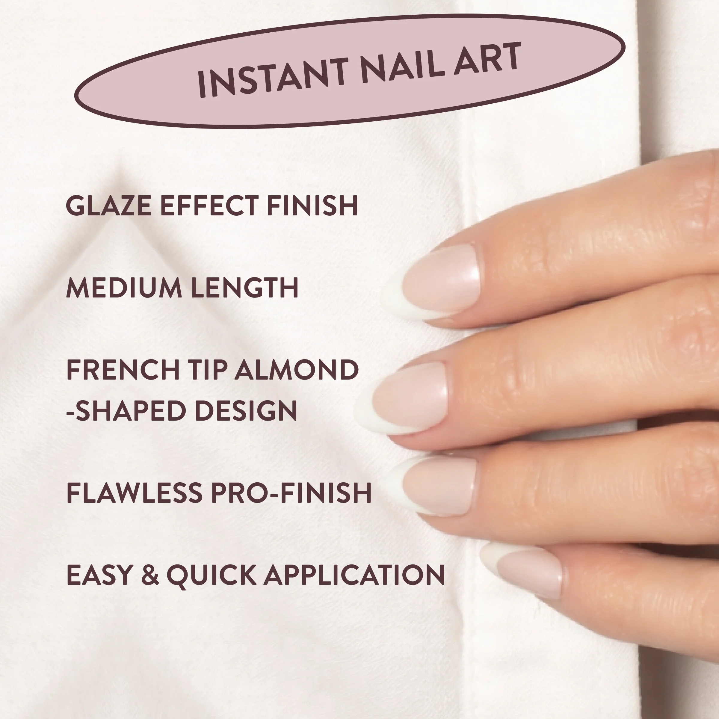 All Out Olivia Glaze French Tip Press-On Nails - Image 4