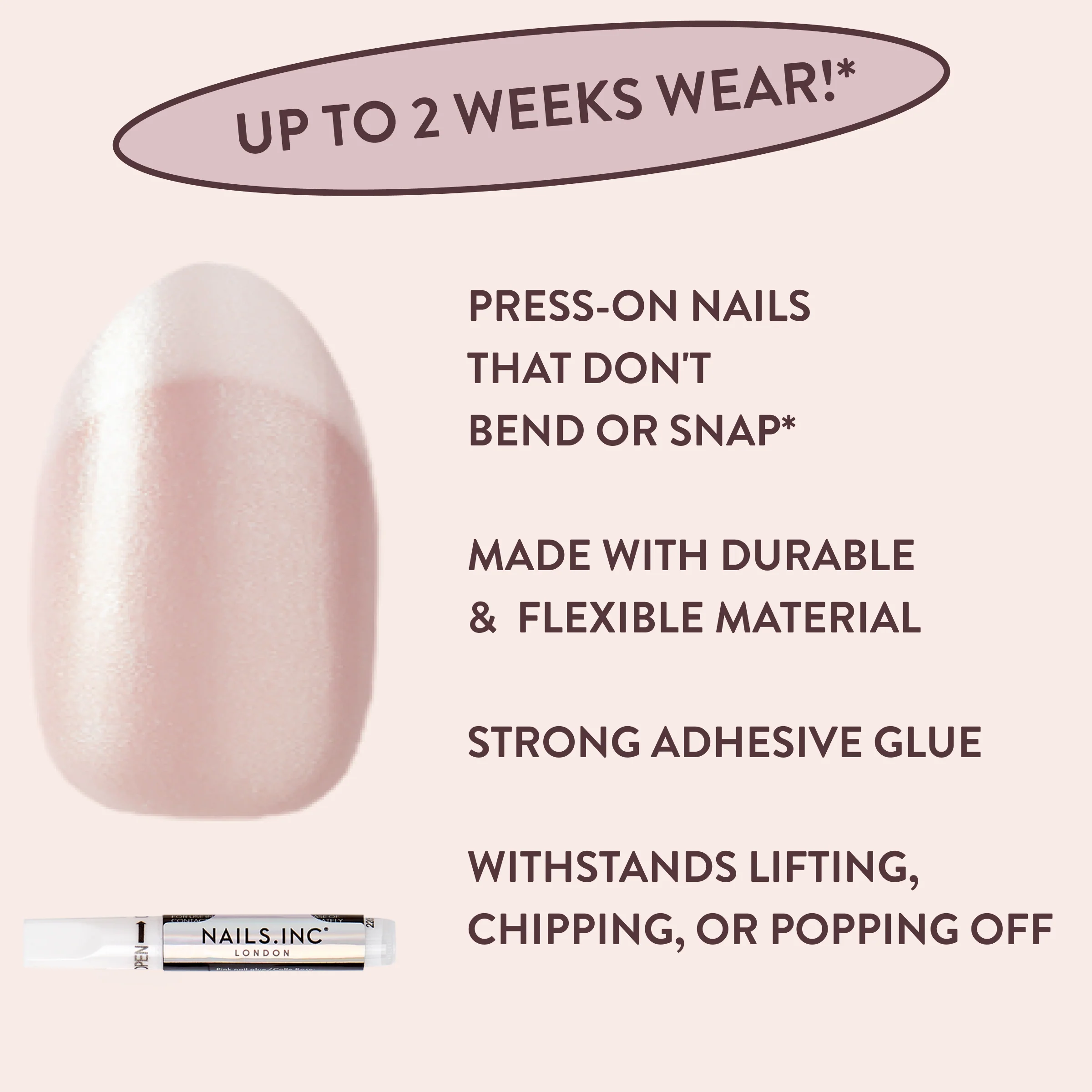All Out Olivia Glaze French Tip Press-On Nails - Image 6