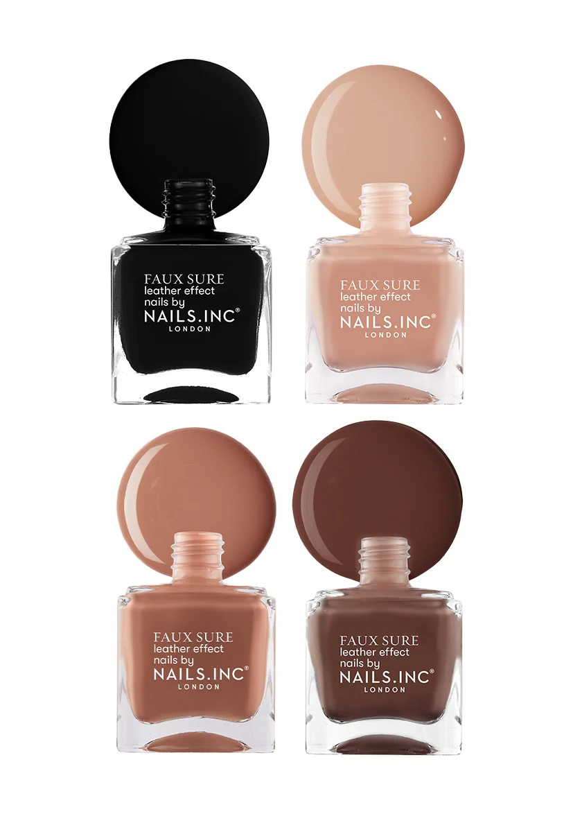 Faux Sure 4-Piece Leather-Effect Nail Polish Set - Image 3