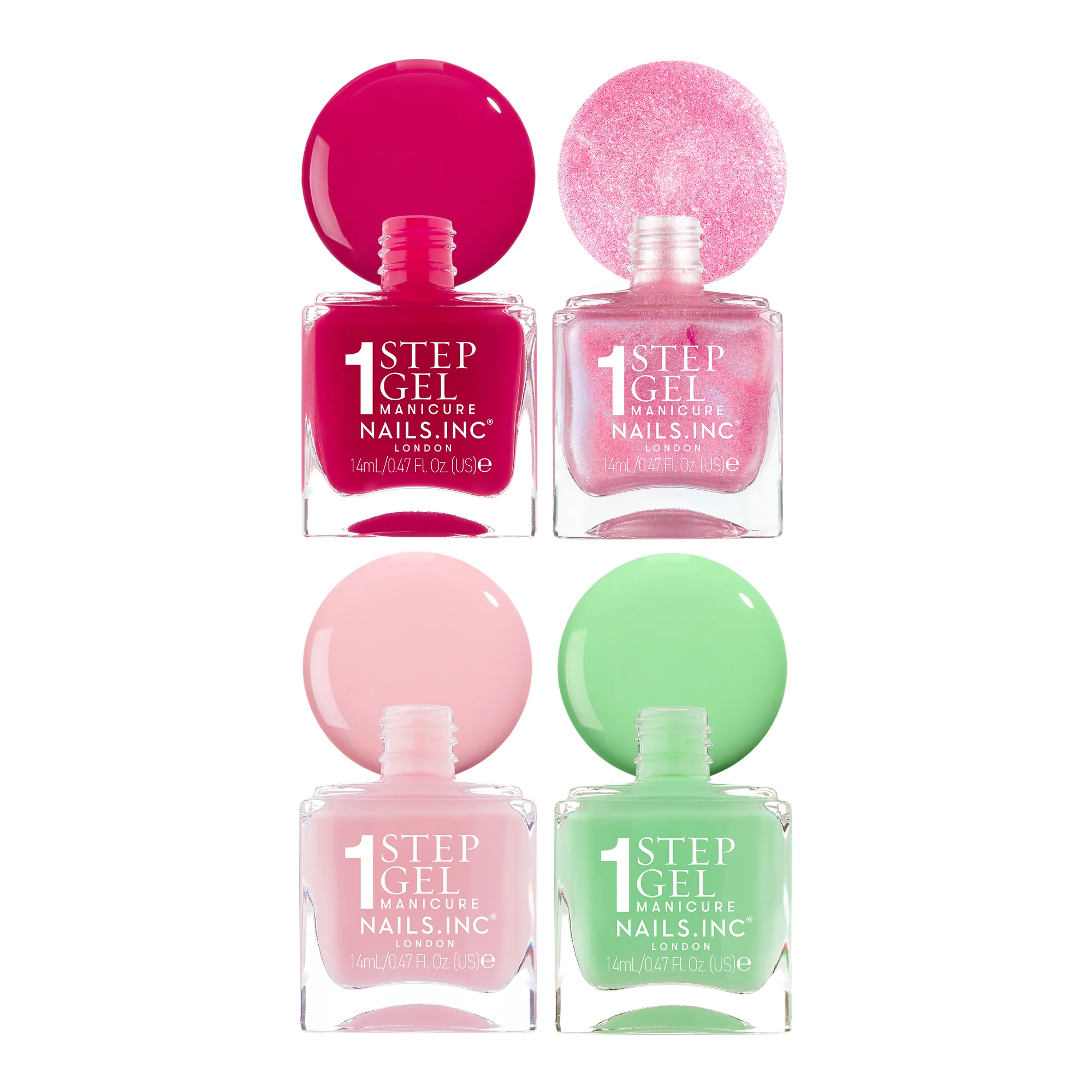 Guava Over Drama Nail Polish Quad - 1-Step Gel It's Topless - Image 3
