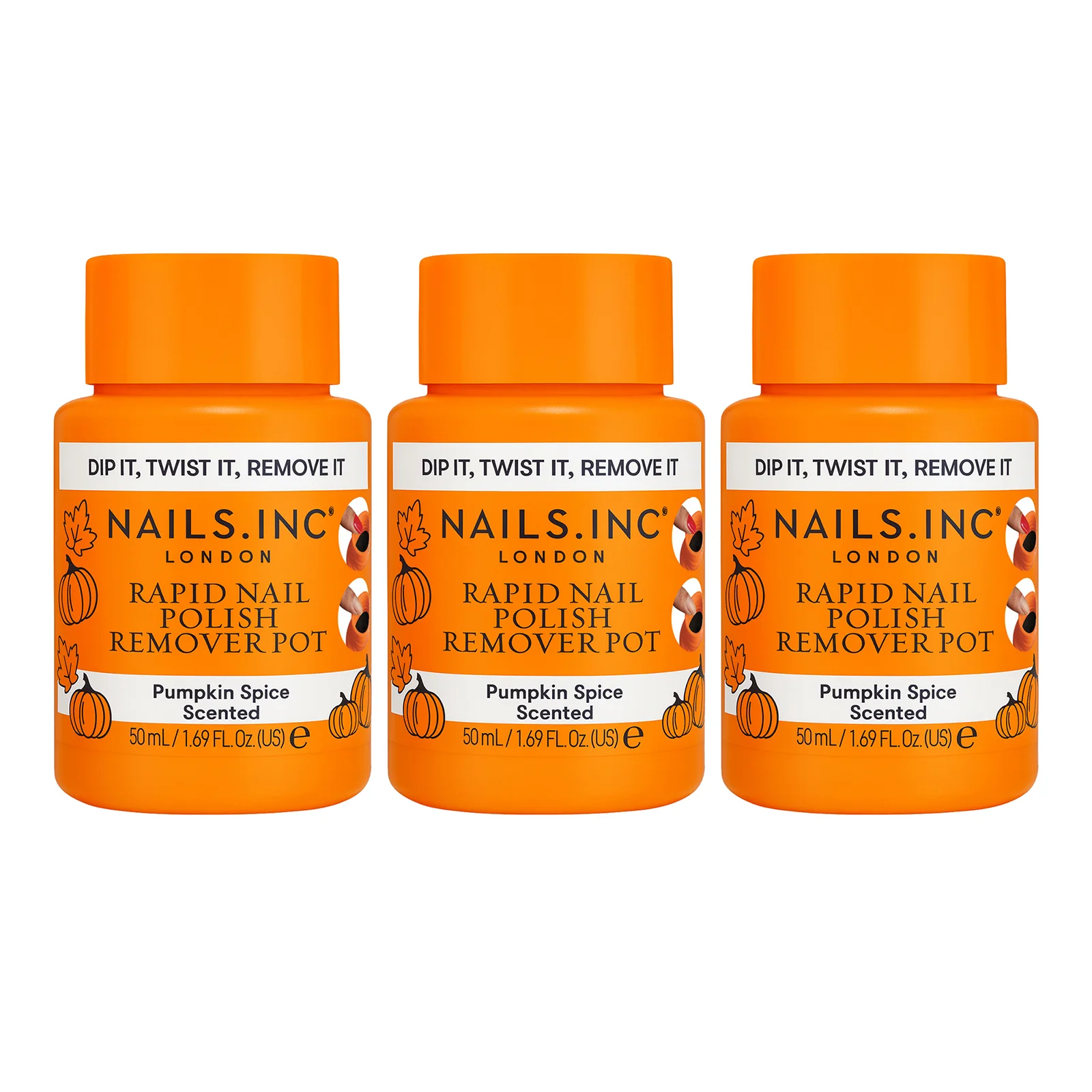 Pumpkin Spice Nail Polish Remover Trio