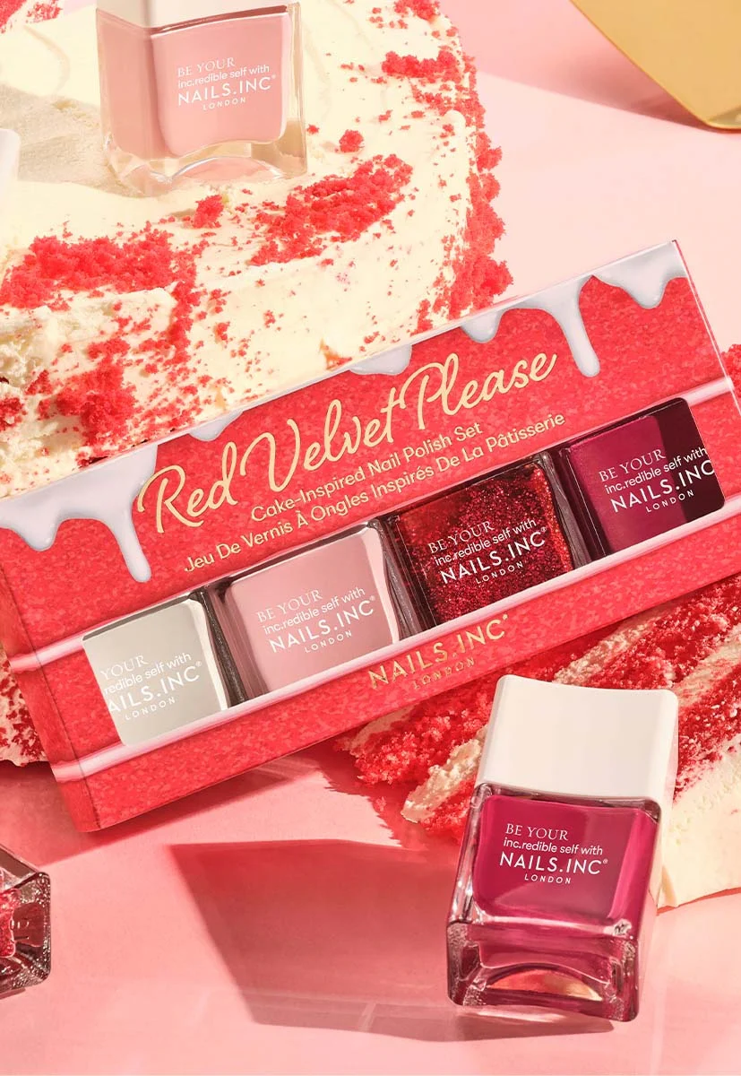 Red Velvet Please 4-Piece Cake-Inspired Nail Polish Set - Image 2
