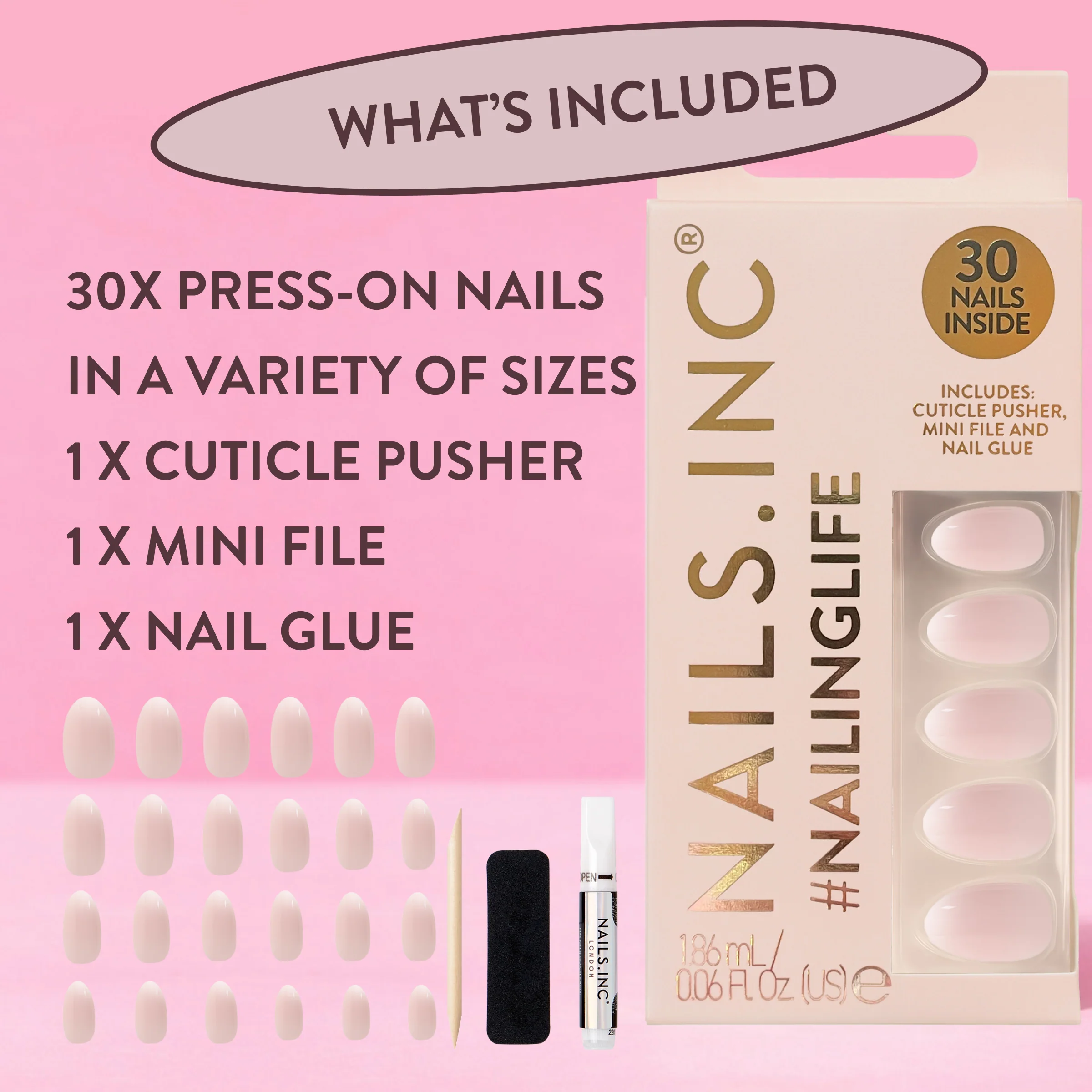 So Selena Nude Ombré Press-On Nails - Image 3
