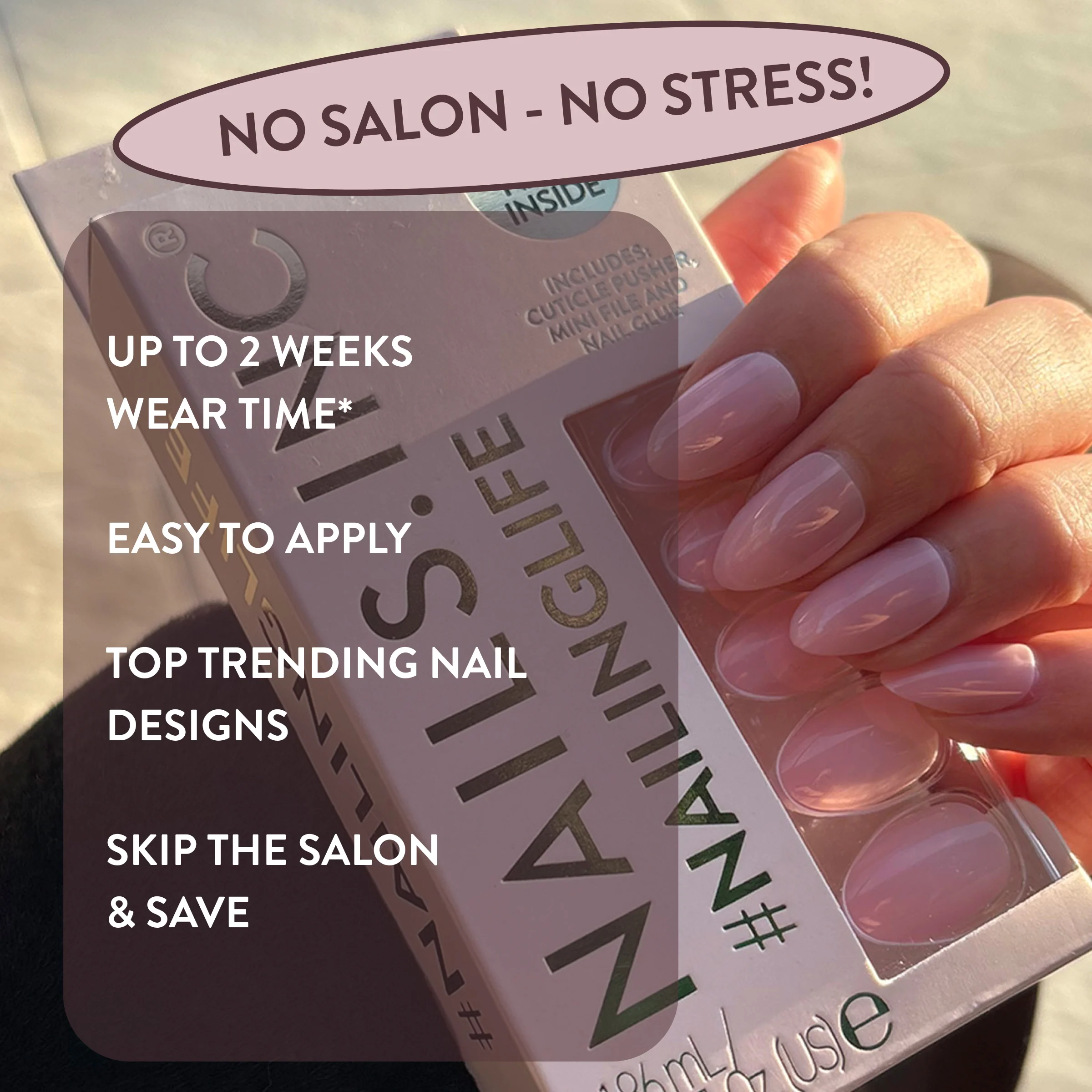 Totally Taylor Classic Pink Press-On Nails - Image 5