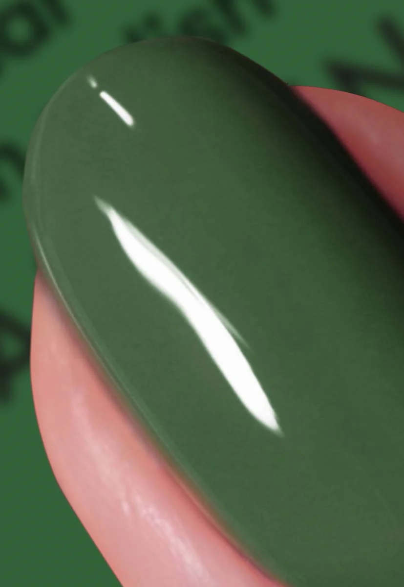 Wipe The Slate Green Plant Power Vegan Nail Polish - Image 2